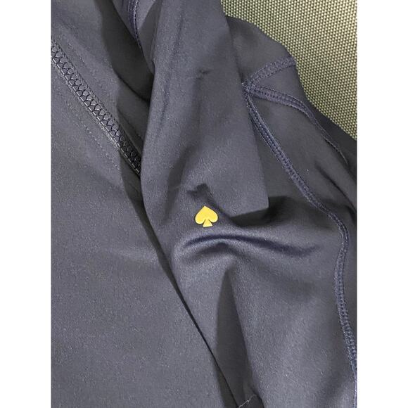 $188 KATE SPADE New York Womens Small Eyelet JACKET Zip NAVY BLUE Stretch - Picture 6 of 12